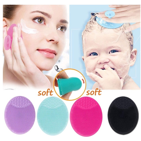 NEW 3 in 1 Facial Cleansing Brush, Wet and Dry Shampoo Brush Scalp Massage Brush - Picture 5 of 6